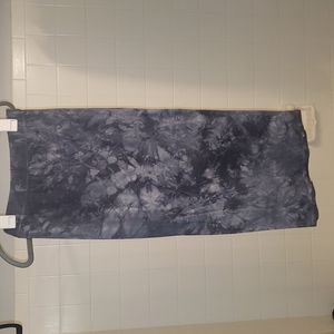 Sm stretchy mid-length Billabong skirt in grey-blue